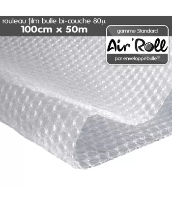 Rouleau de film bulle d'air 1m x 50m