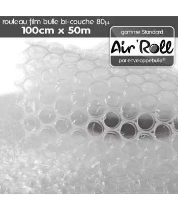 Rouleau de film bulle d'air 1m x 50m