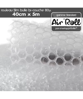 Rouleau de film bulle d'air 40cm x 5m