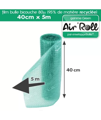 Rouleau bulle d'air GREEN 40cm x 5m