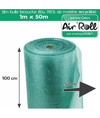 Rouleau bulle d'air GREEN 1m x 50m